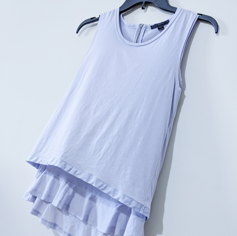 J. Crew XXS Lilac blouse with layered bott…
